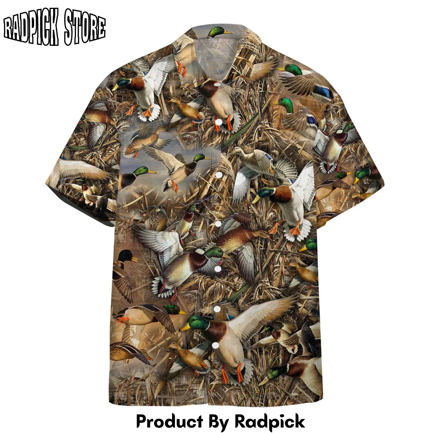 Radpick 3d duck hunting hawaii shirt qzi rp292877